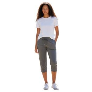 CHAMPION Women’s Small Grey High Rise Cropped Joggers